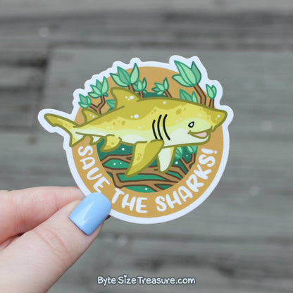 Lemon Shark Vinyl Sticker