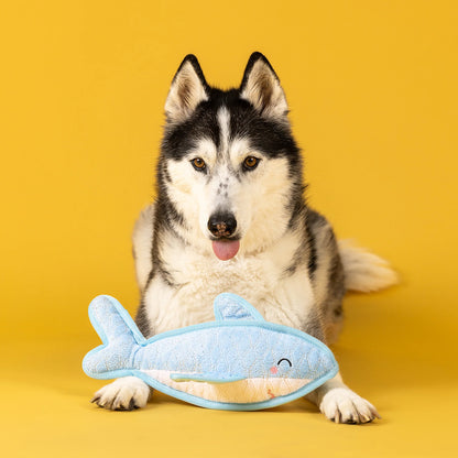 Some Fin About you Durable Plush Dog Toy