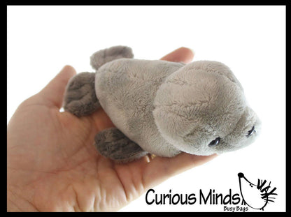 Cute Grey Harbor Seal Plush Stuffed Animals- Adorable