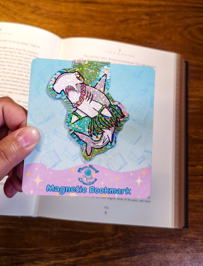 Hula Shark Magnetic Bookmarks | Book Lover Page Marker