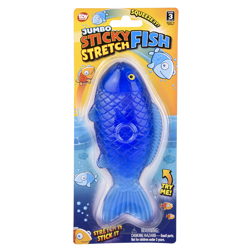 (T) 7.5" JUMBO STICKY STRETCH FISH