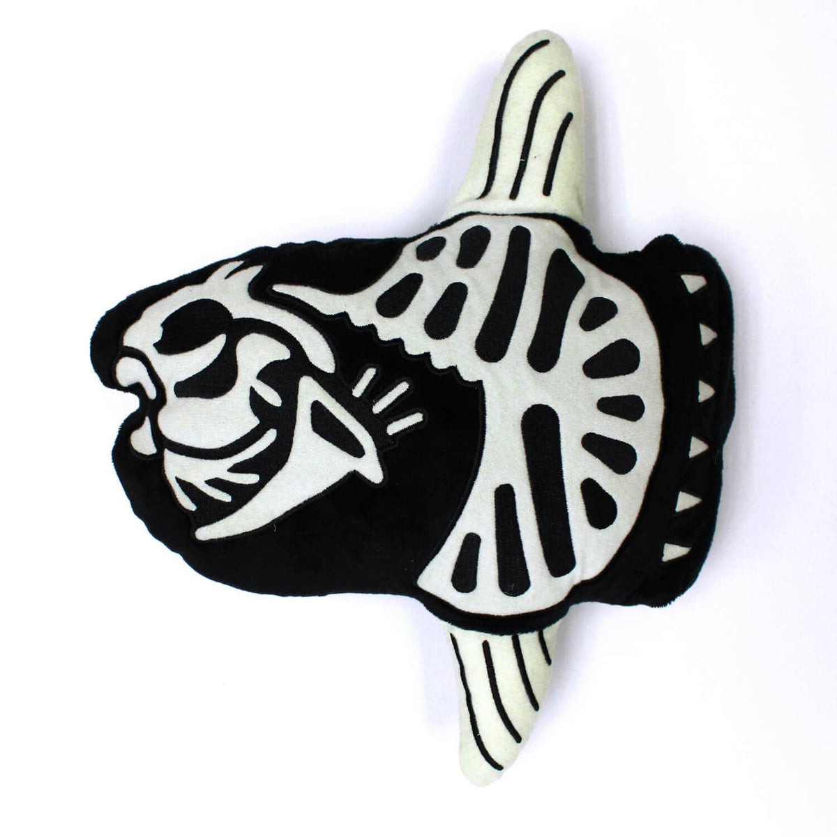 AquaGlows Mola Mola Fish Reversible Glow in the Dark Plush