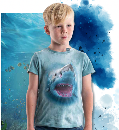 Kids Shark Natural Dyed T-shirt
