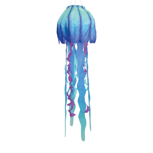 40-inch Blue Jellyfish 3D Windsock