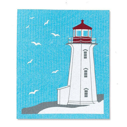 S/2 Lighthouses Dishcloths-6.5x8"L