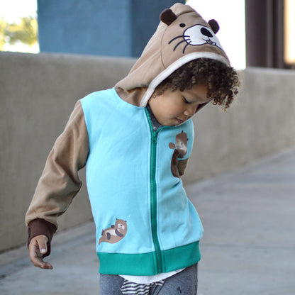 Otter 3D Hoodie - Kids & Toddler Sea and River
