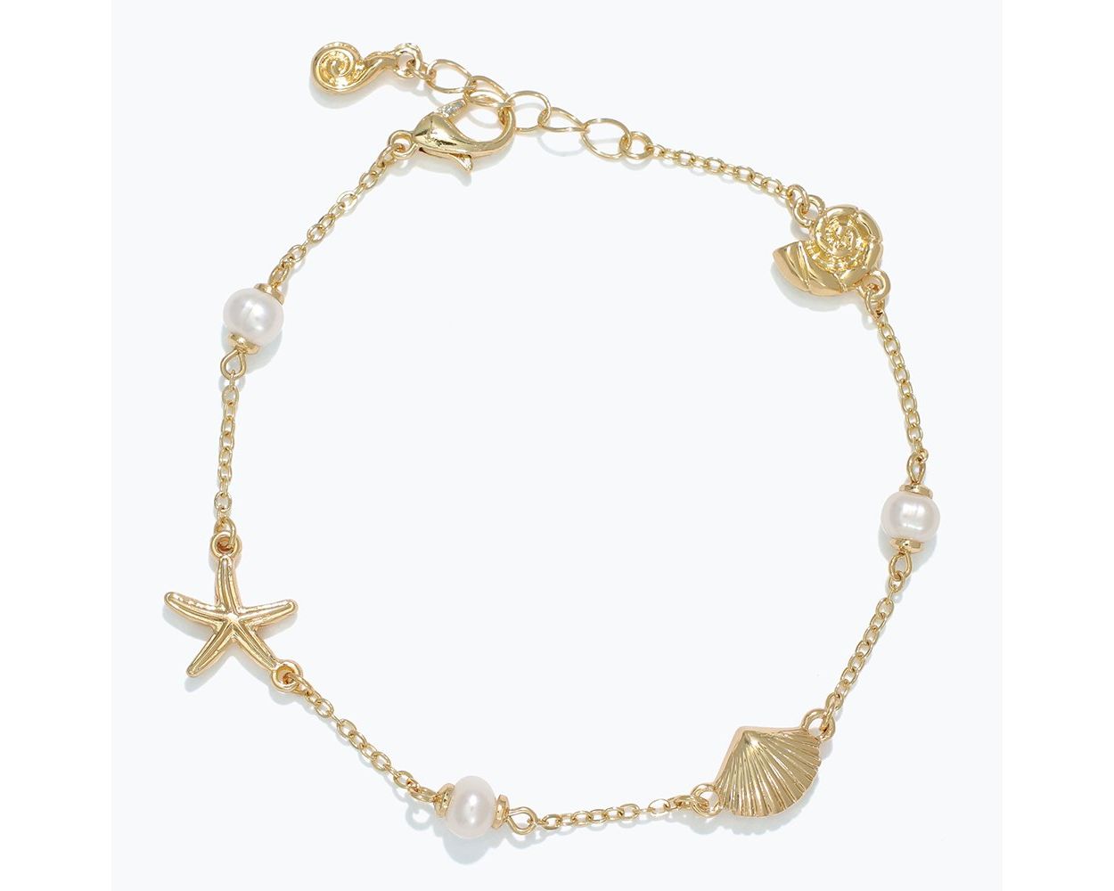 Bracelet Gold Sea Life Charms