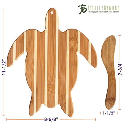 Sea Turtle Shaped Charcuterie Board & Cheese Spreader Set