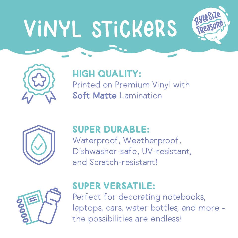 Leopard Shark Vinyl Sticker