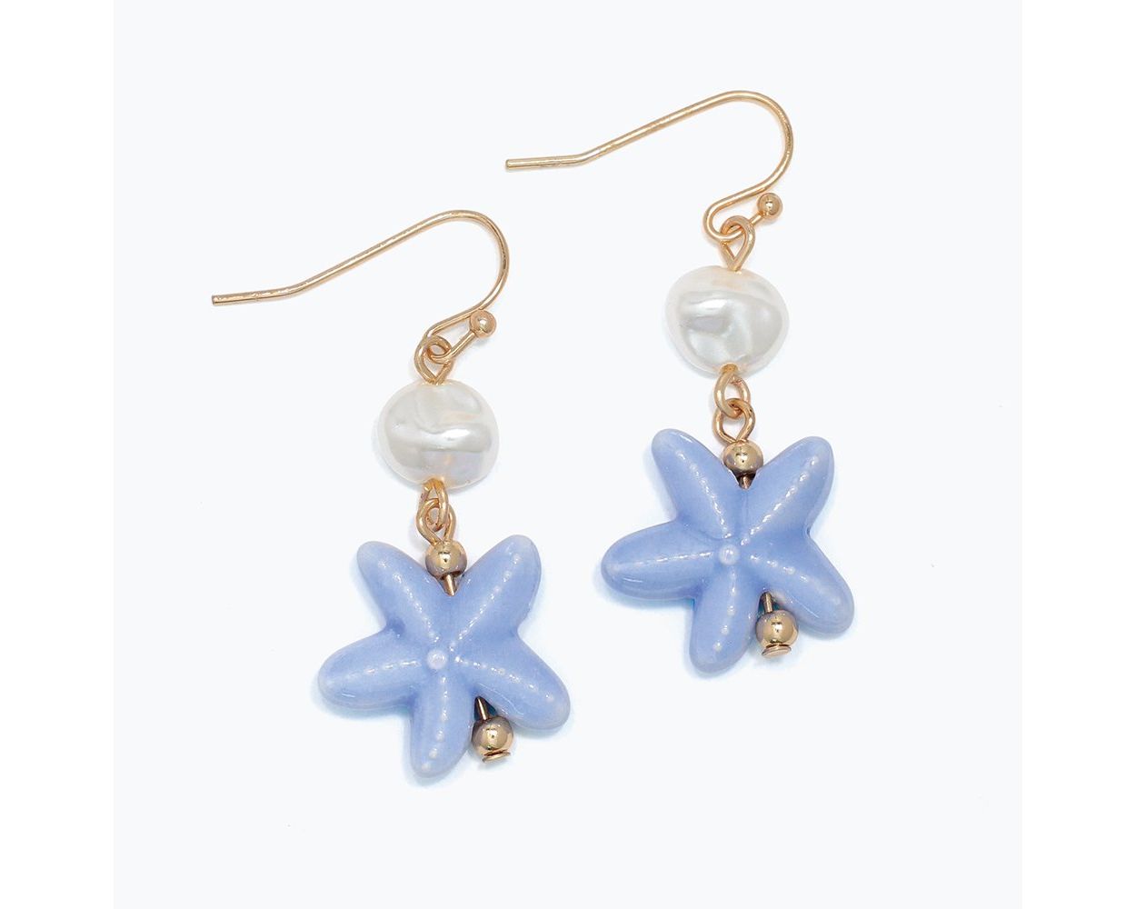 Earrings-Misty Blue Star
