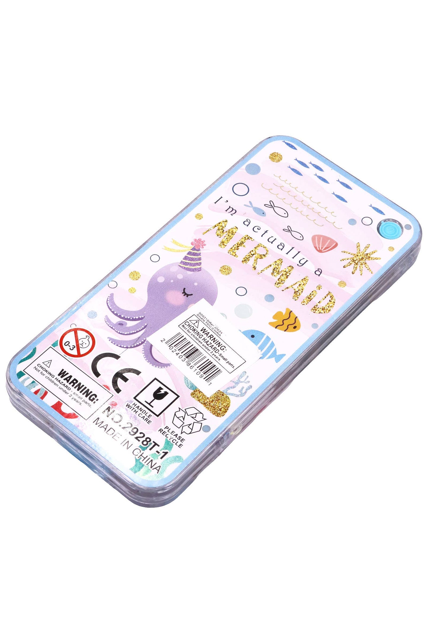 Glittery Mermaid Handheld Water Game - 24 Pcs
