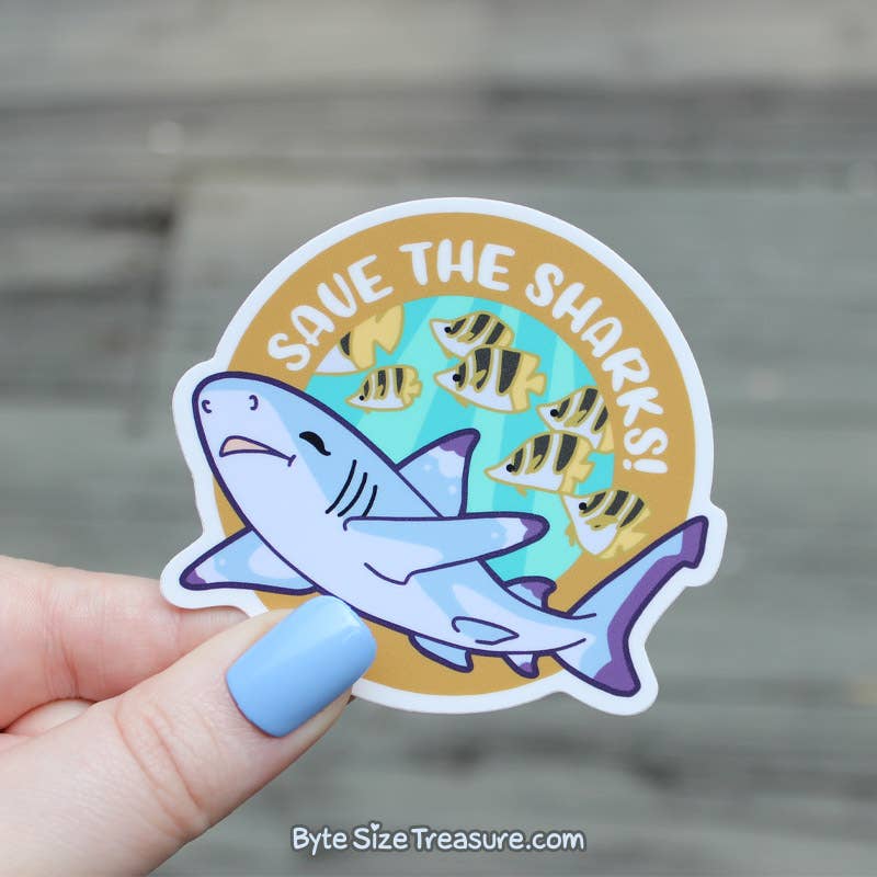 Blacktip Reef Shark Vinyl Sticker