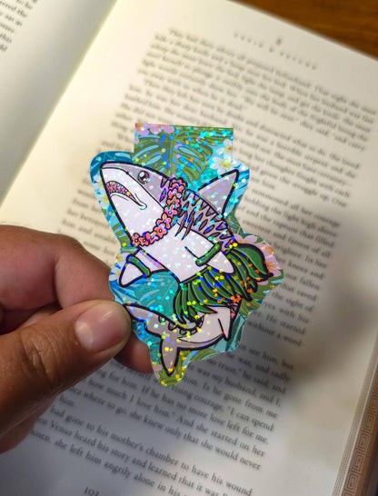Hula Shark Magnetic Bookmarks | Book Lover Page Marker
