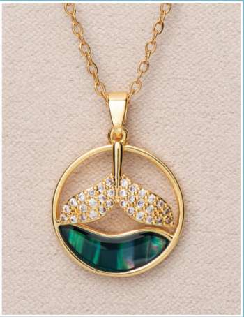 Golden Whale Tail Necklace