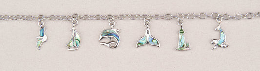 Nautical Charms Abalone Bracelet