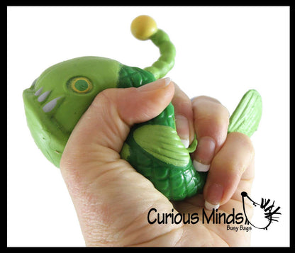 1 Angler Fish Crunchy Stretchy Fidget Sensory Toy