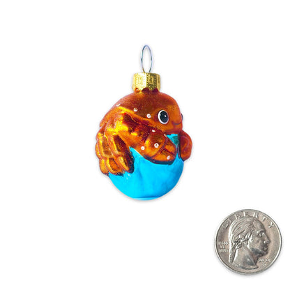 Mini Crab Glass Ornament