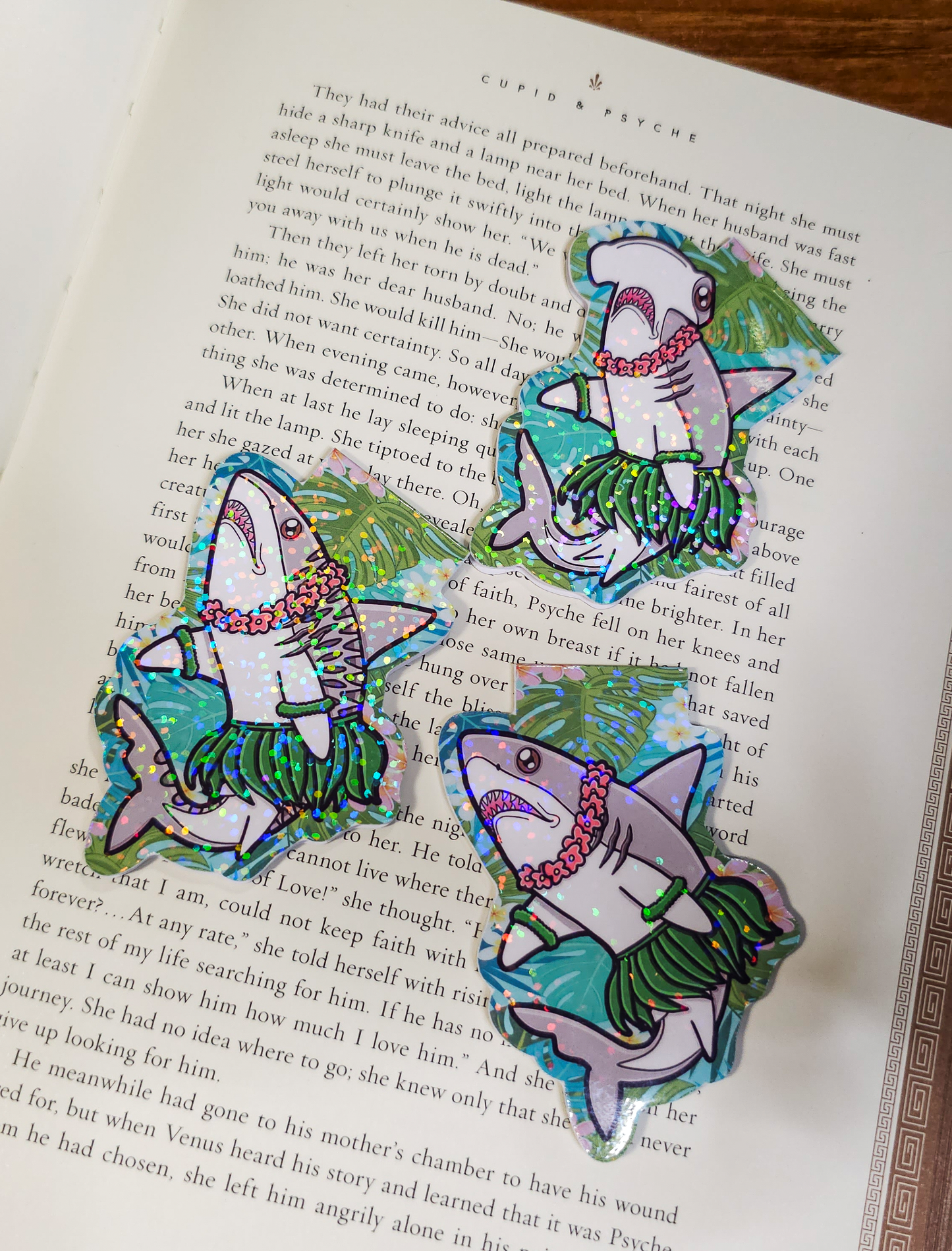 Hula Shark Magnetic Bookmarks | Book Lover Page Marker