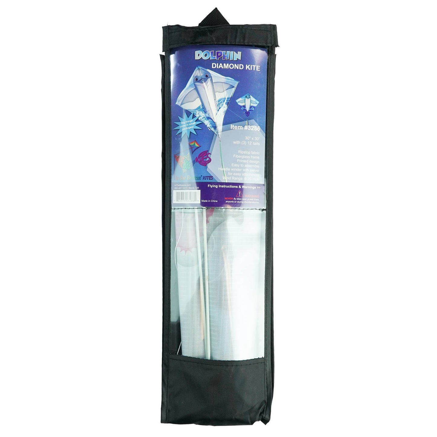 Dolphin 30" Diamond Kite (Optimized for Shipping)