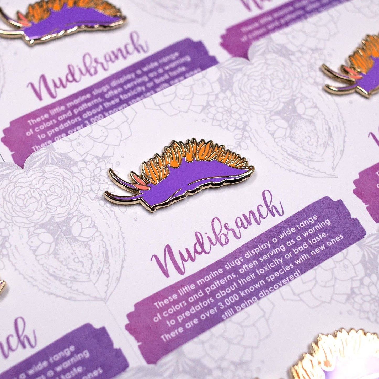 Nudibranch Sea Slug Enamel Pin