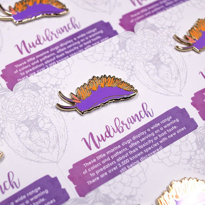 Nudibranch Sea Slug Enamel Pin