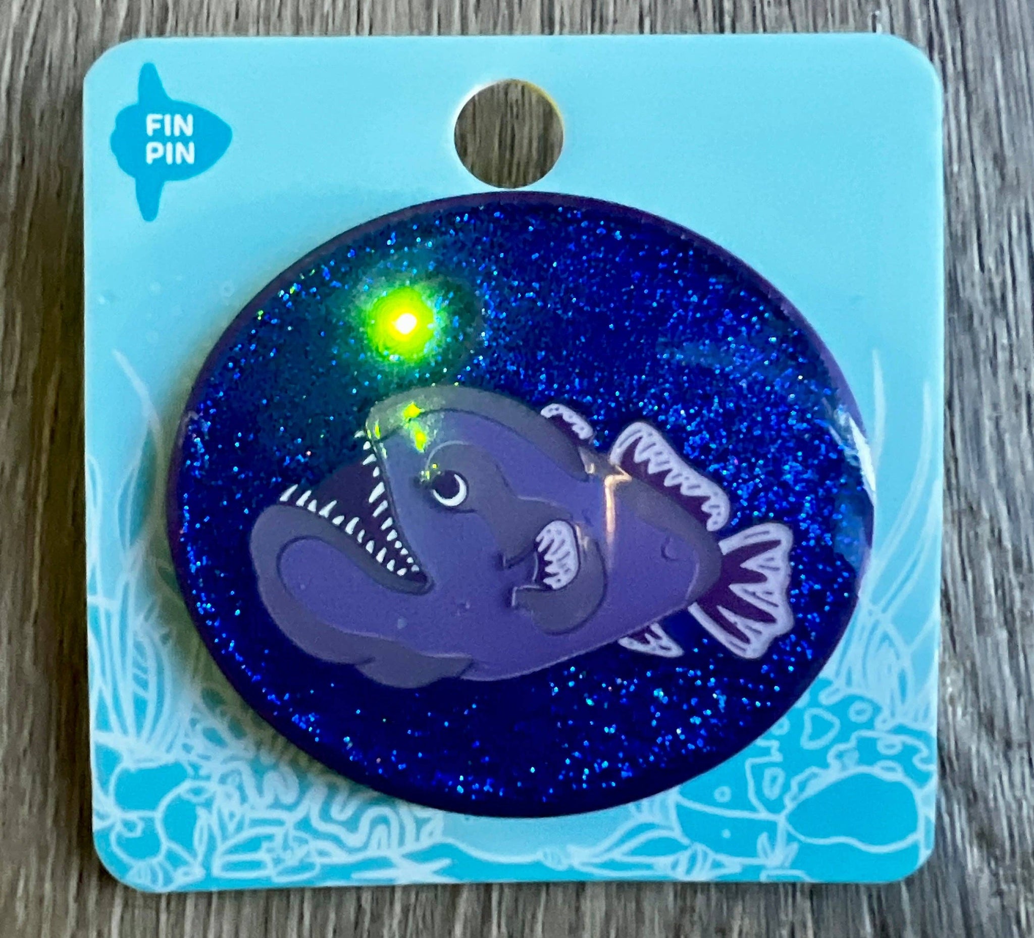 Anglerfish light up pin