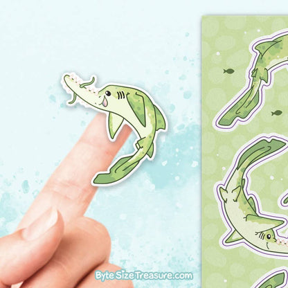 Saw Shark Sticker Sheet