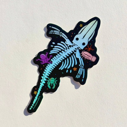 Whale Fall Holographic 3” Sticker