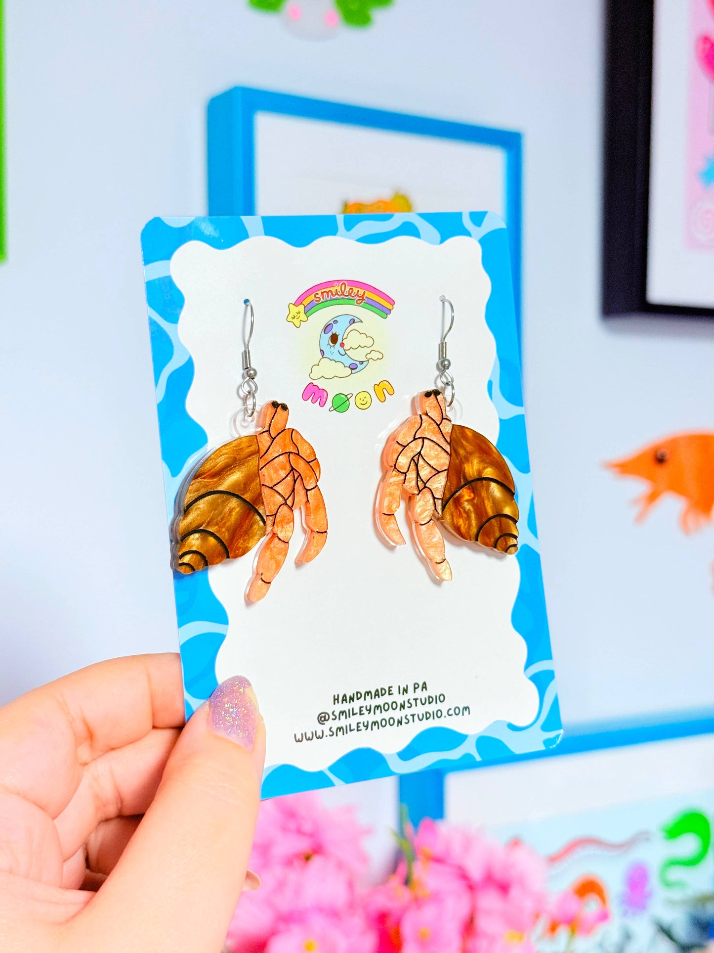 Hermit Crab Earrings