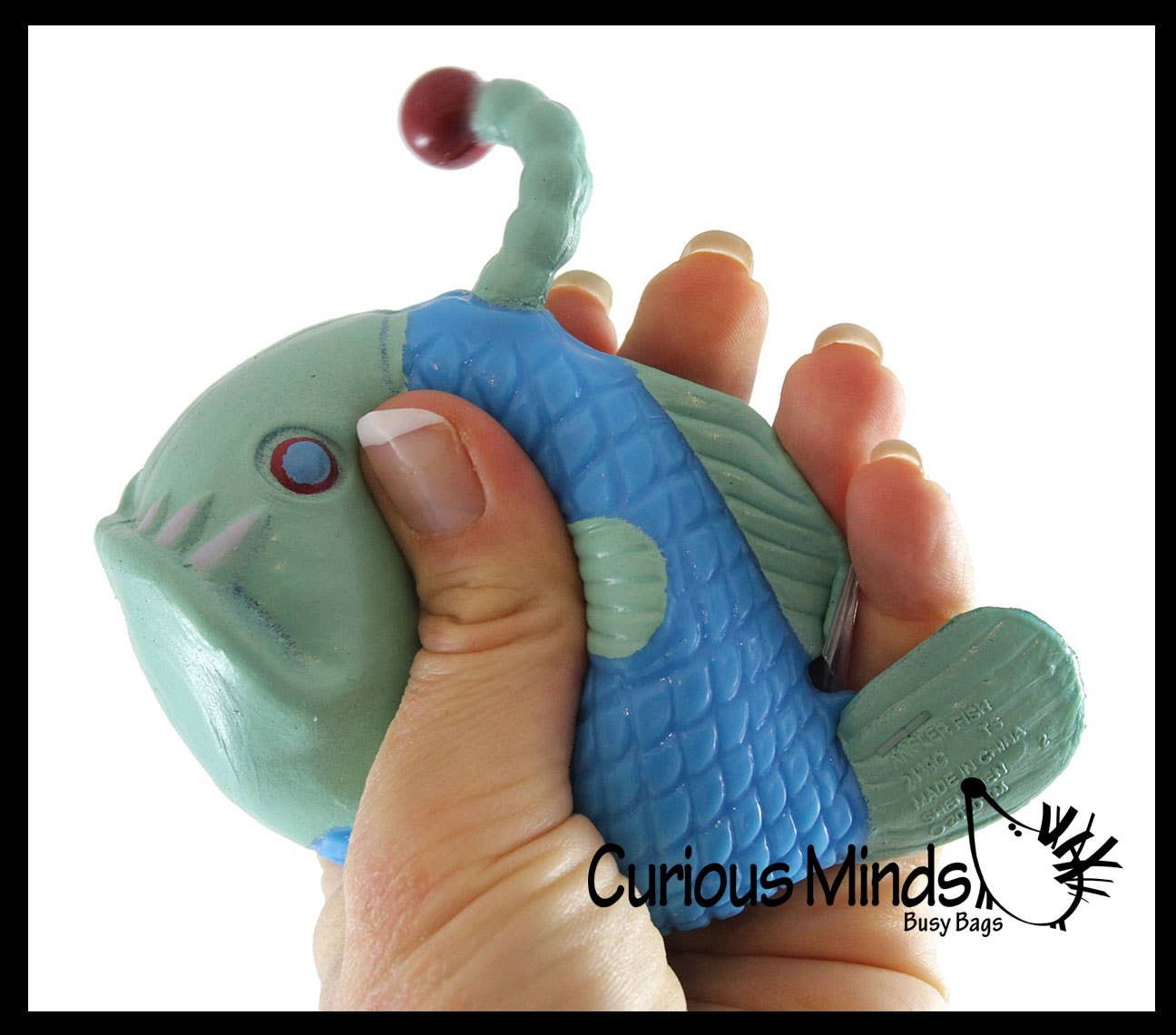 1 Angler Fish Crunchy Stretchy Fidget Sensory Toy