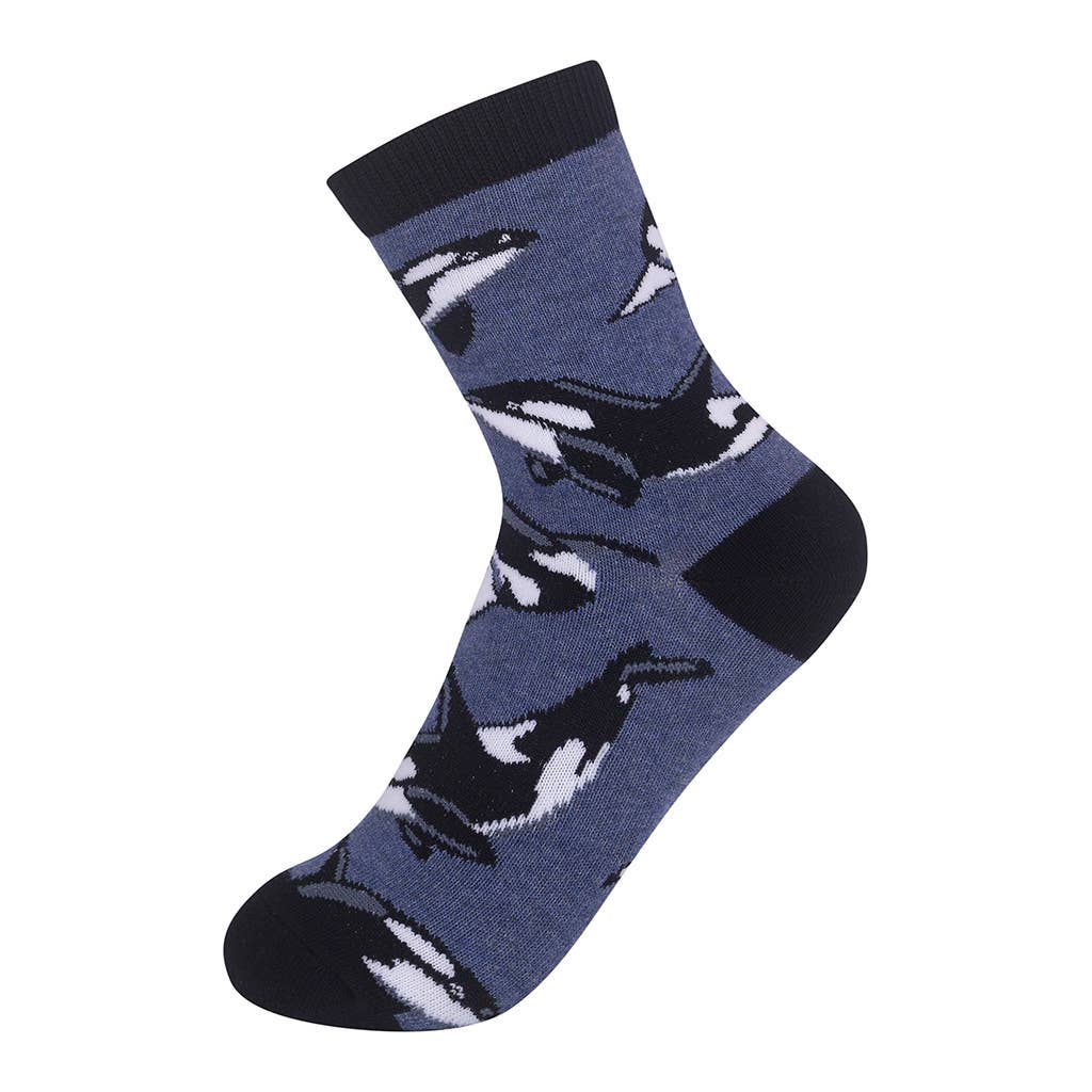 Orca/Killer Whale Kids 7-10Yrs Socks