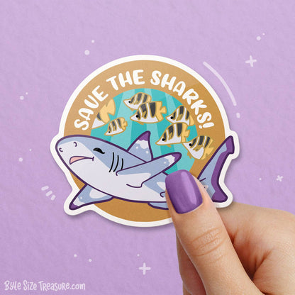 Blacktip Reef Shark Vinyl Sticker