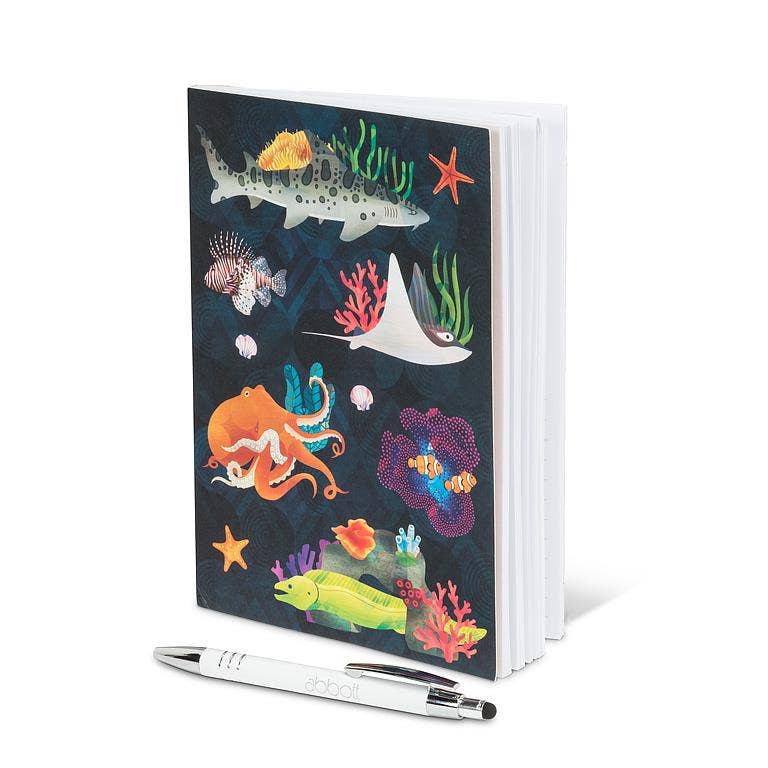 Marine Kingdom Lined Notebook-6x8"L/A5