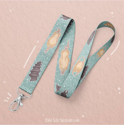 Shark Egg Mermaid Purse Beach Lanyard