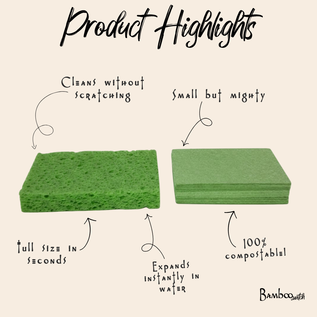 Compostable Cellulose Kitchen Sponge | Kitchen Bestseller