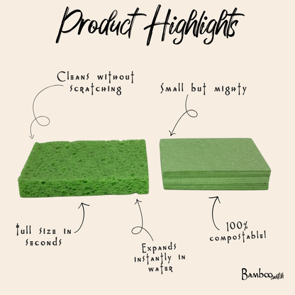 Compostable Cellulose Kitchen Sponge | Kitchen Bestseller