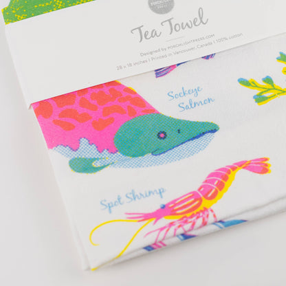 Vibrant Life Series - Ocean Life Tea Towel