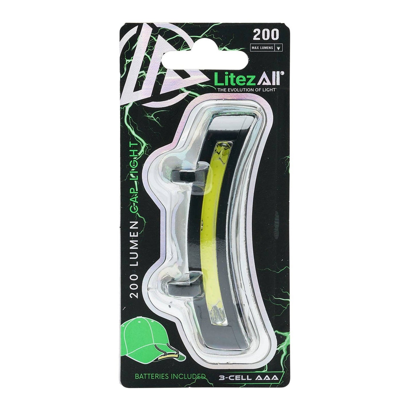 LitezAll 200 Lumen Clip On Cap Light