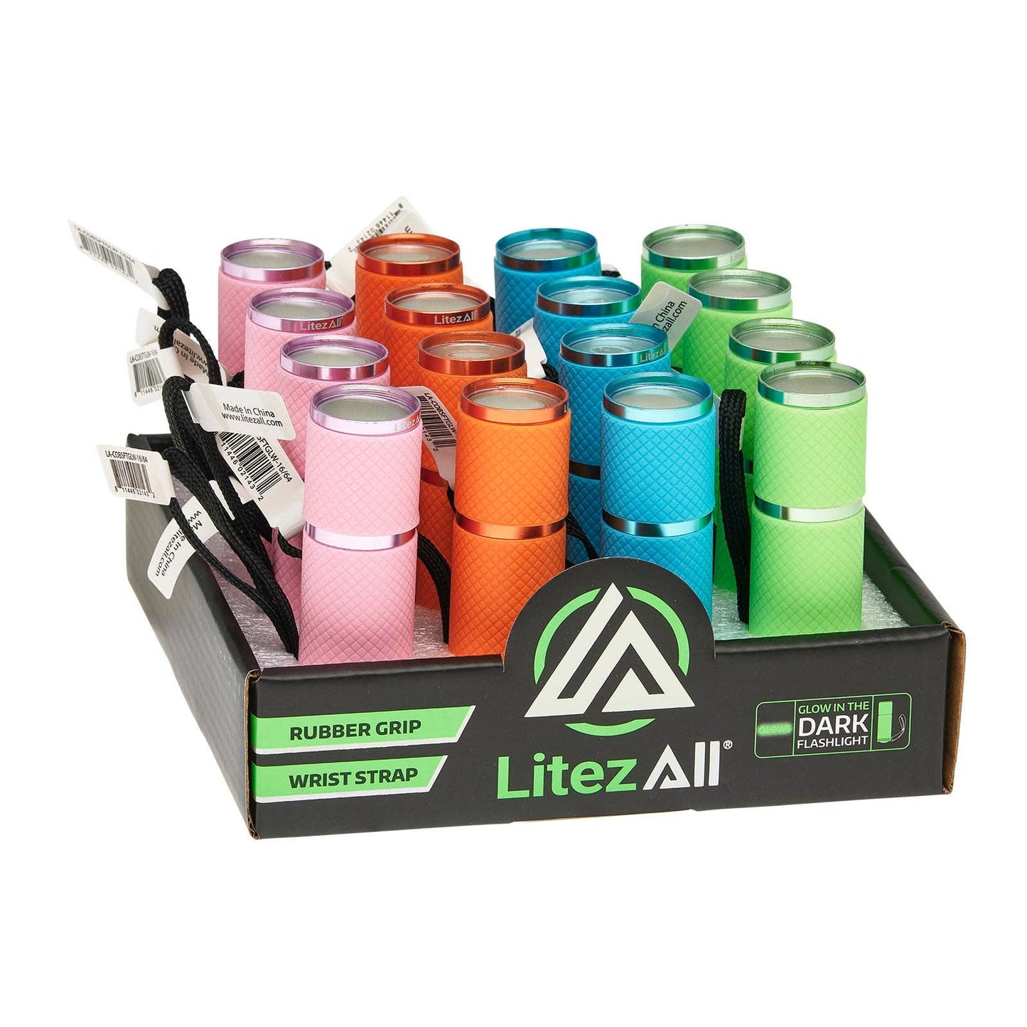 LitezAll Glow In the Dark LED Pocket  Flashlight with COB LED