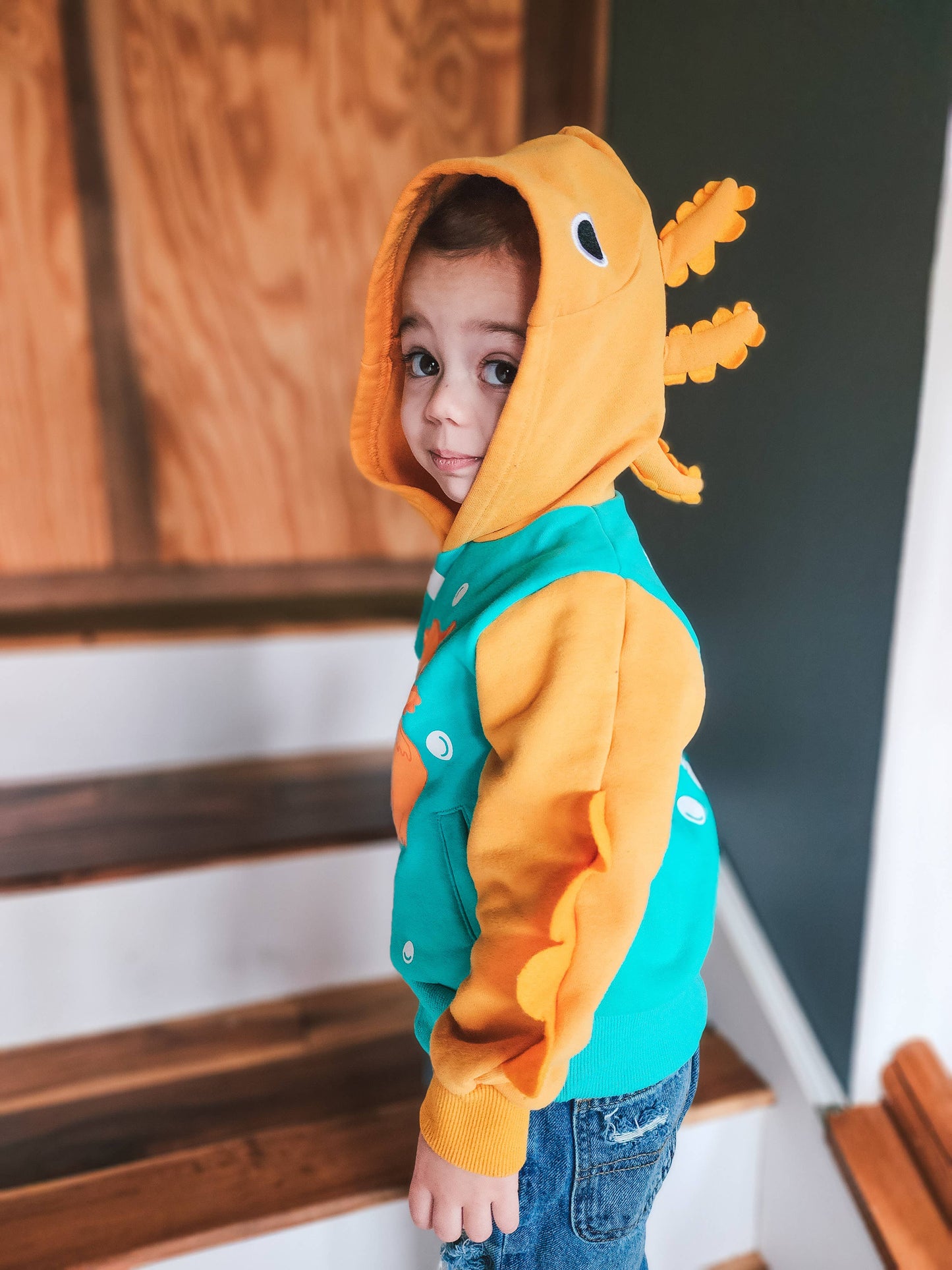 Axolotl Toddler and Kids 3D Hoodie
