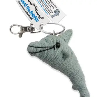 Desmond the Dolphin String Doll Keychain
