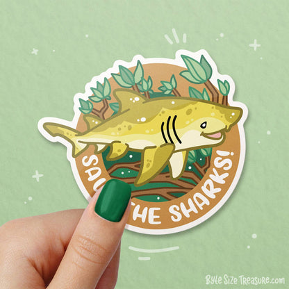 Lemon Shark Vinyl Sticker
