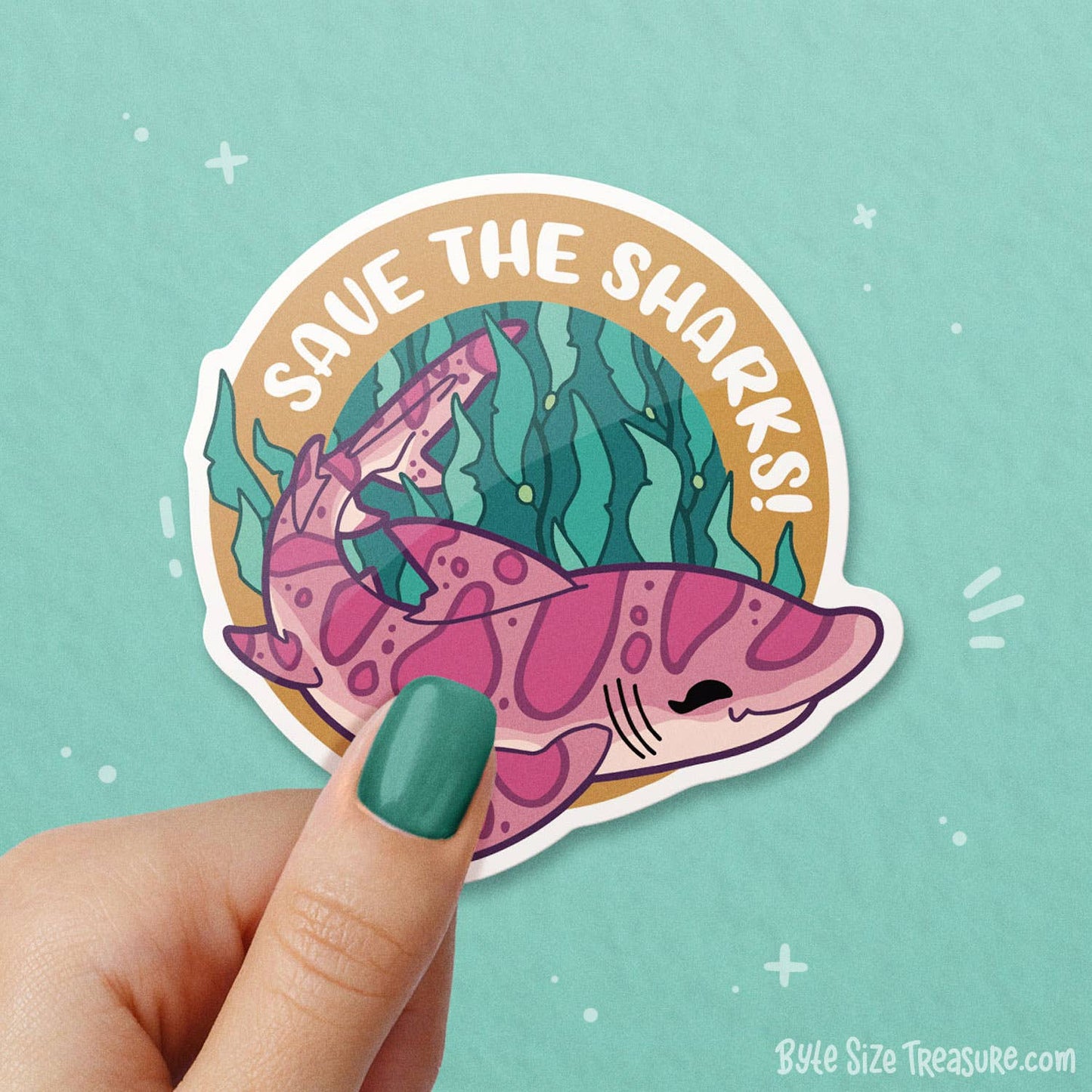 Leopard Shark Vinyl Sticker