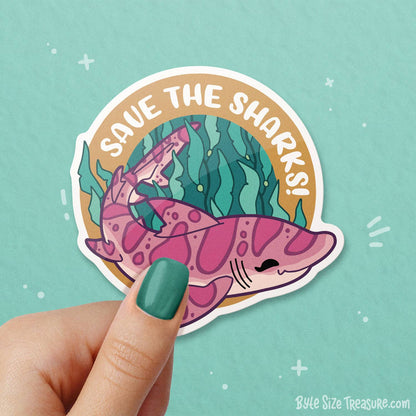 Leopard Shark Vinyl Sticker