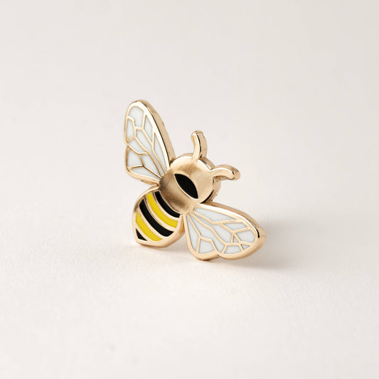 Queen Honey Bee Lapel Pin, Flower Garden Gifts