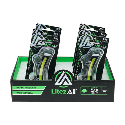 LitezAll 200 Lumen Clip On Cap Light