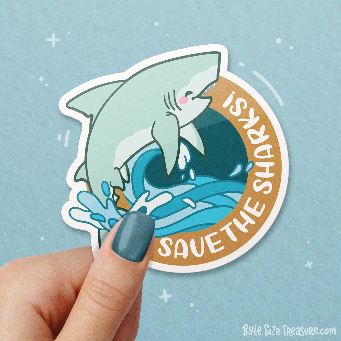 Great White Shark Vinyl Sticker