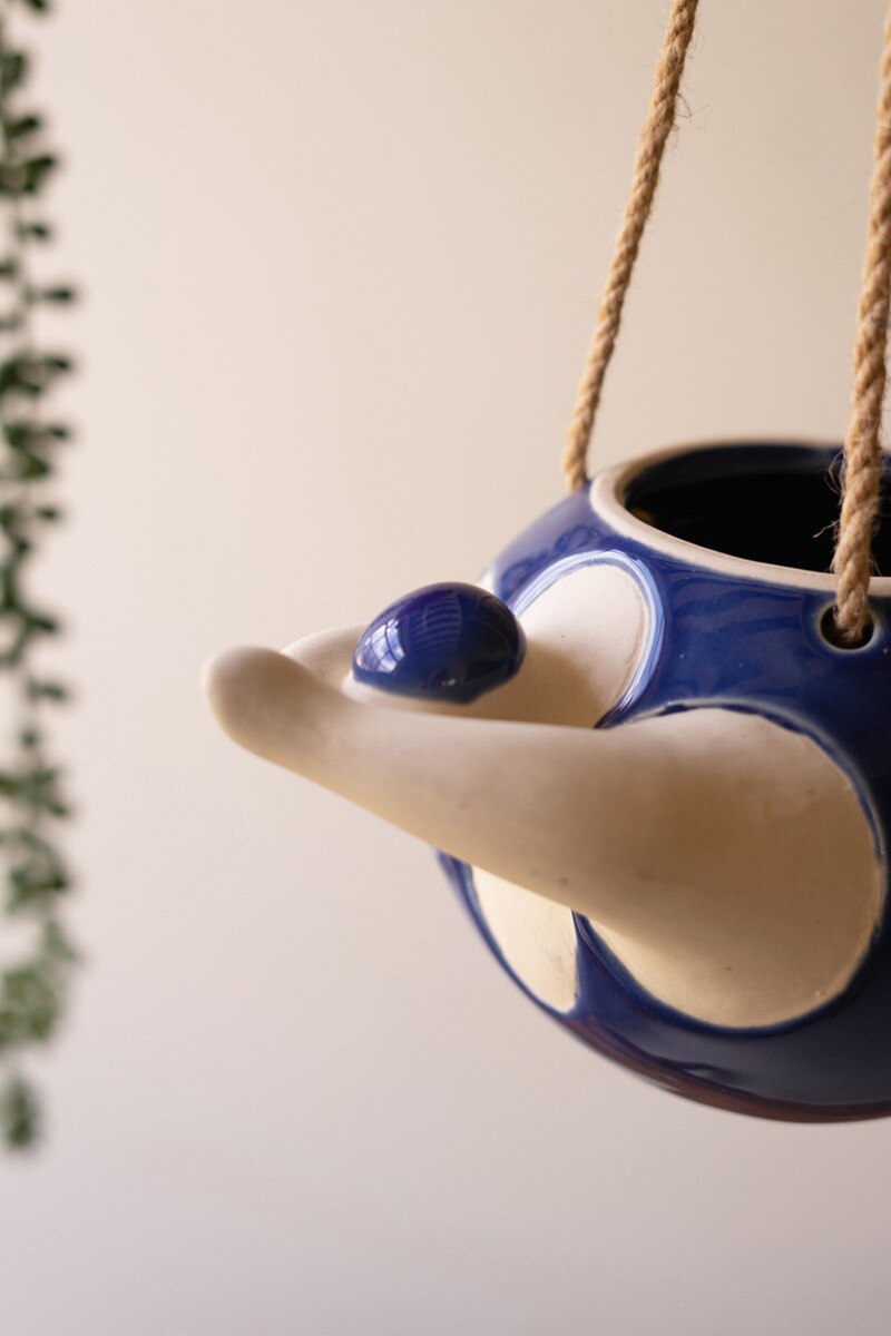 Hanging Ceramic Swimmers Planters