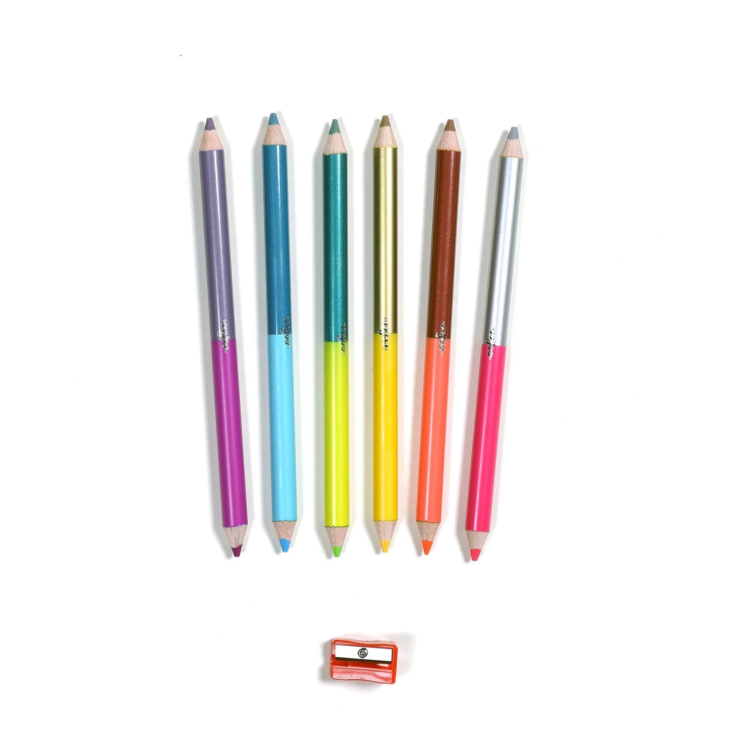 Axolotl 6 Jumbo Double-Sided Pencils