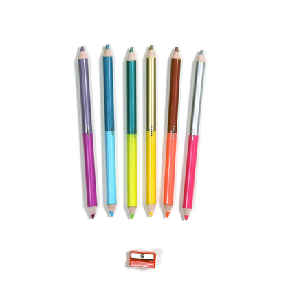 Axolotl 6 Jumbo Double-Sided Pencils